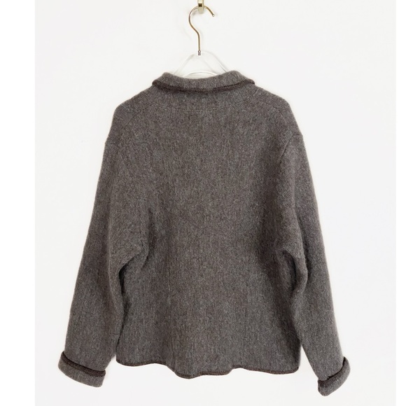 Vintage Denbigh Knitwear Womens Wool Button front Sweater Jacket size Large Chic - Picture 2 of 10